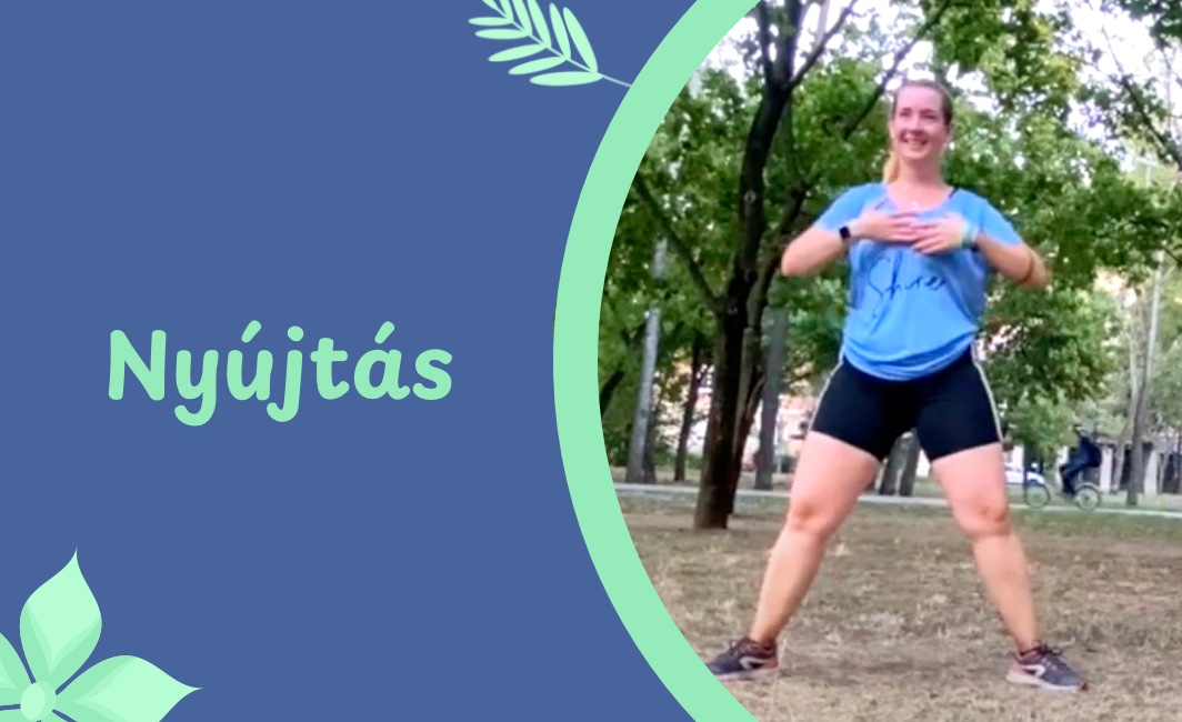 Nyújtás zenére  – videó
